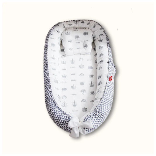 Cocon Bébé Gris Couronne